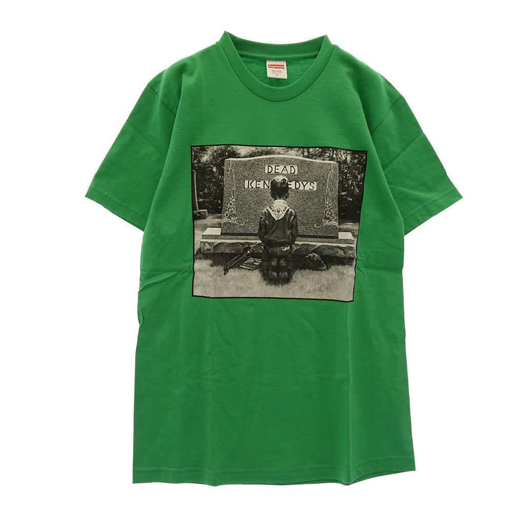 Supreme シュプリーム 14SS Dead Kennedys Gravestone Tee デッド ケネディーズ グレイブストーン プリント 半袖 Tシャツ カットソー グリーン系 M【新古品】【未使用】【中古】