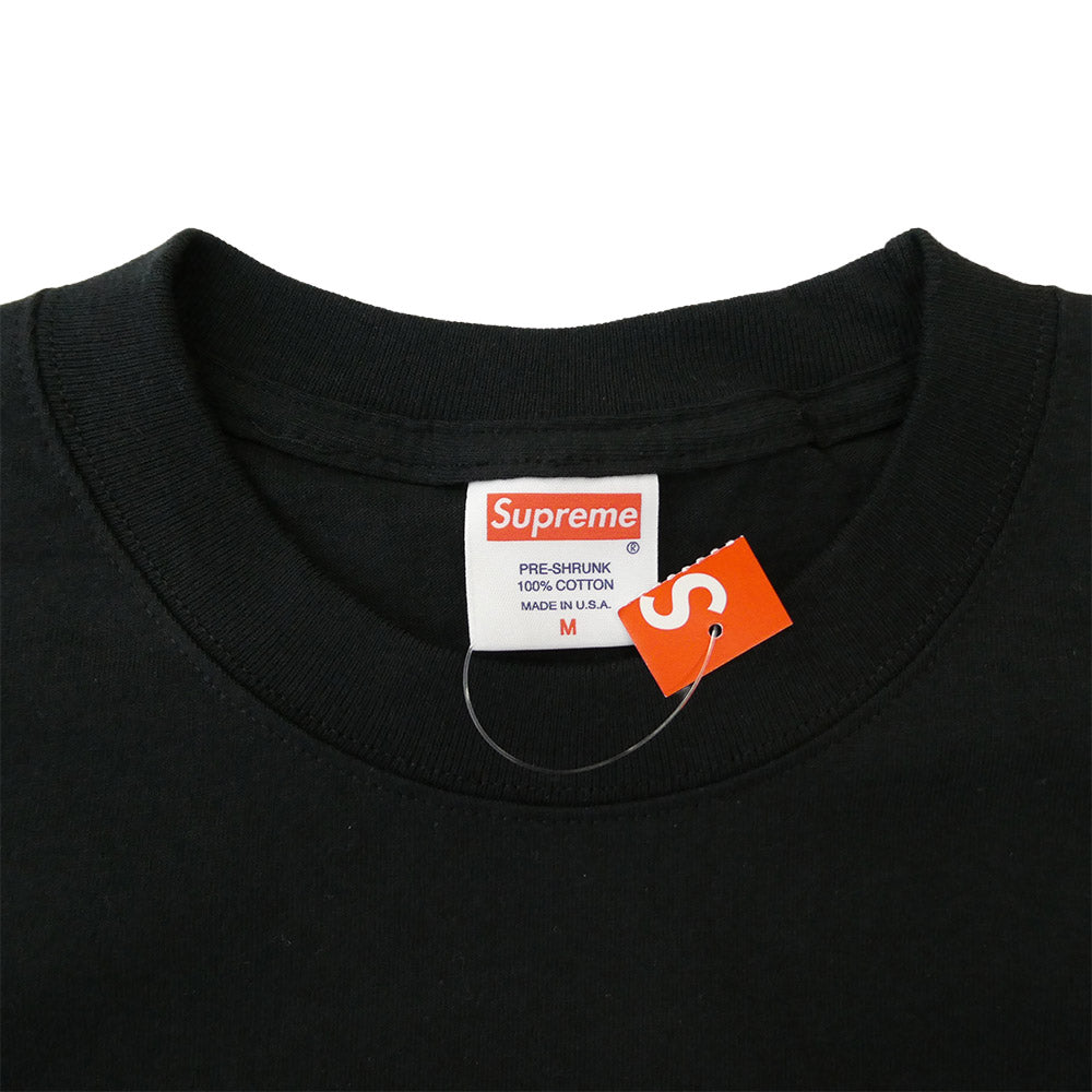 Supreme シュプリーム 11AW Shark L/S Tee シャーク 鮫 長袖 反転 ロゴ ロングスリーブ Tシャツ ブラック系 M【美品】【中古】
