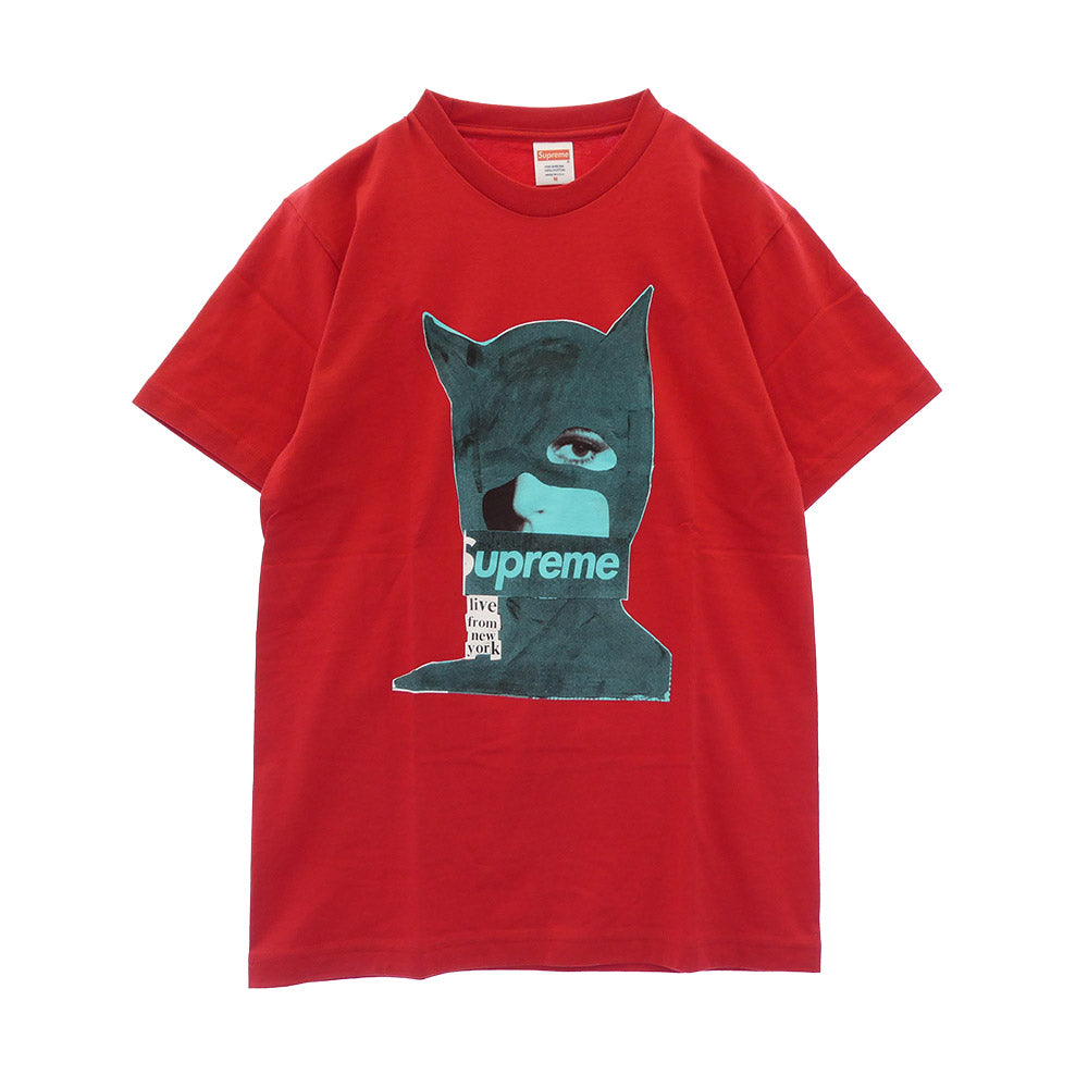 Supreme シュプリーム 13SS CAT WOMAN TEE キャットウーマン プリント 半袖 Tシャツ カットソー レッド系 M【極上美品】【中古】