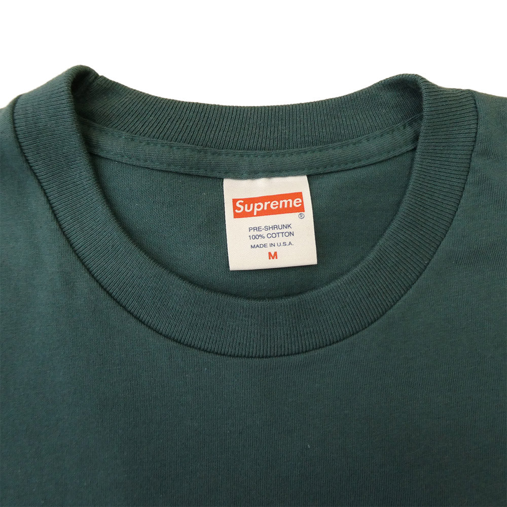 Supreme シュプリーム 15AW Worldwide L/S Tee ワールドワイド ロングスリーブ 長袖 カットソーＴシャツ モスグリーン系 M【美品】【中古】