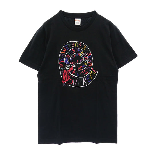 Supreme シュプリーム 17SS × Joe Roberts Swirl Tee ジョー ロバーツ スワール プリント 半袖 Tシャツ カットソー ブラック系 M【新古品】【未使用】【中古】