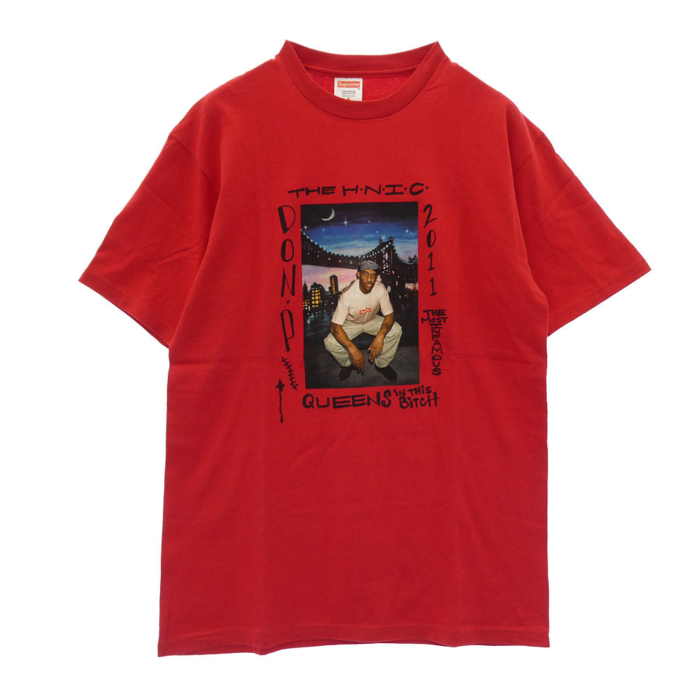 Supreme シュプリーム 11SS Mobb Deep Prodigy Tee モブディープ プロディジー フォト プリント 半袖 Tシャツ カットソー レッド系 M【美品】【中古】