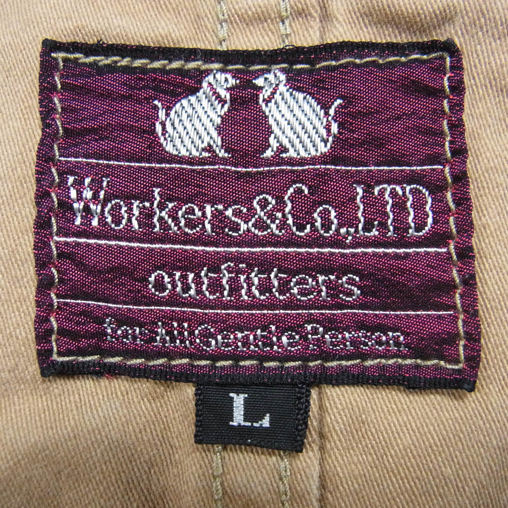 ワーカーズ W&G VEST カーゴポケット ベスト ベージュ系 L【中古】