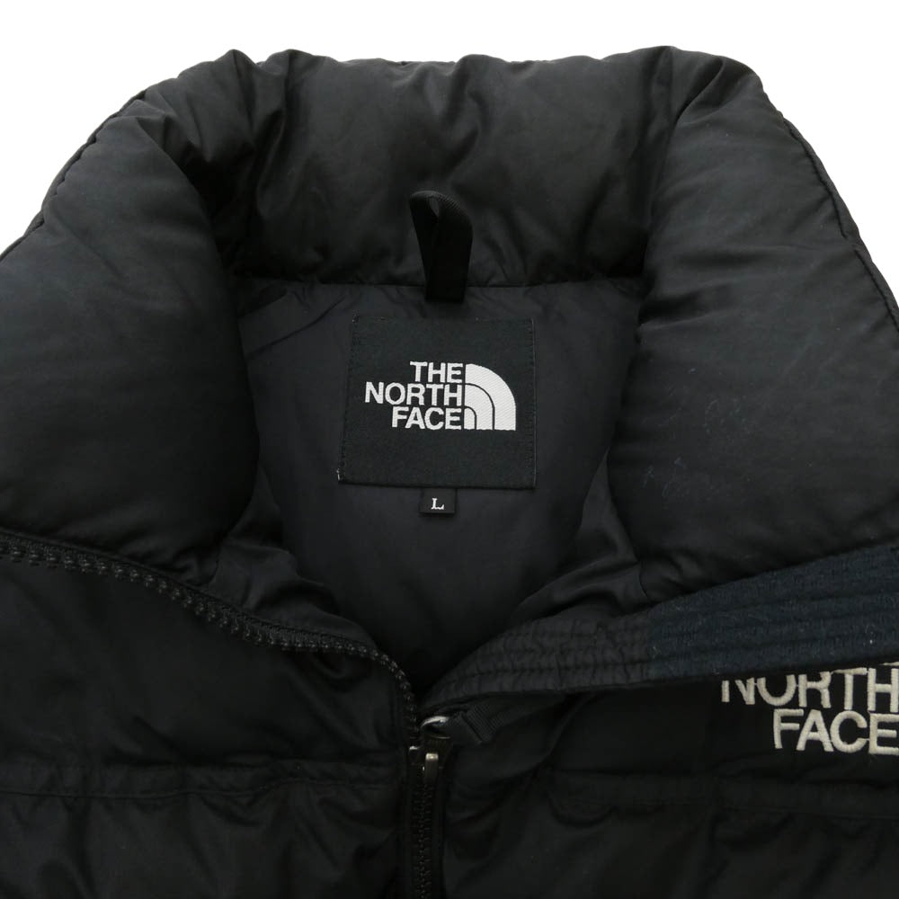 THE NORTH FACE ノースフェイス ND91843 Nuptse Vest Black ヌプシ ダウン ベスト ブラック系 ダークネイビー系 L【中古】