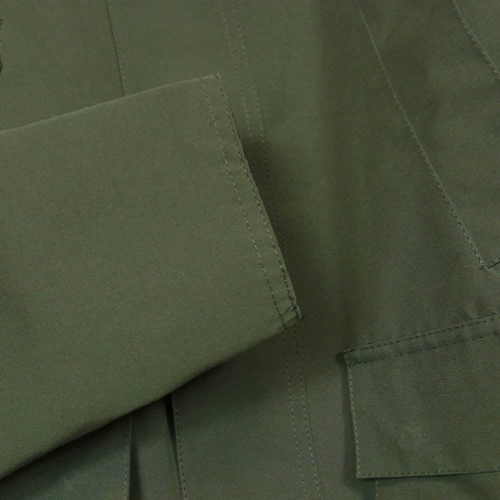 Barbour バブアー MCA0635SG × EDIFICE エディフィス 別注 EX HOODED BEDALE SL 2LAYER フーデッド ビデイル SL ノンワックス２レイヤー ジャケット カーキ系 36【中古】