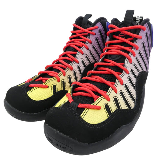 Supreme シュプリーム DX3292-001 × Nike Air Bakin Black/Multi ナイキ エアベイキン ブラック マルチ スニーカー ブラック系 25cm【中古】