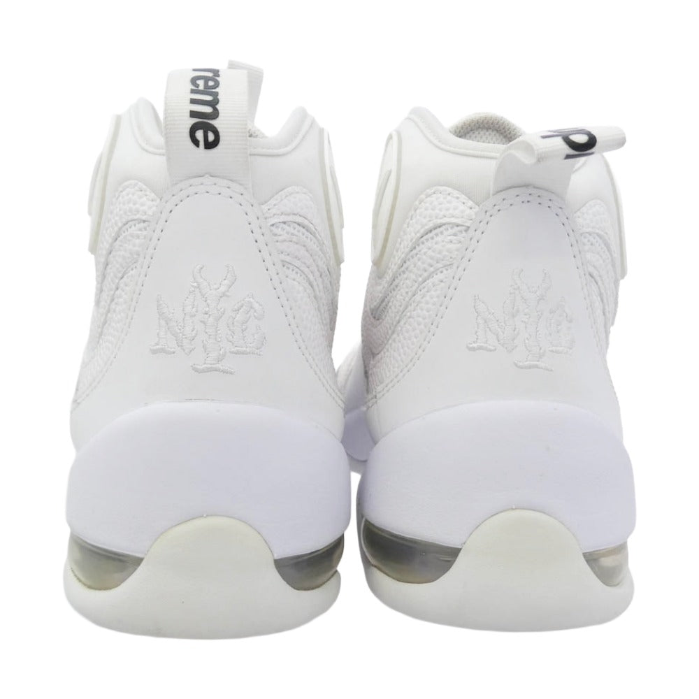 Supreme シュプリーム DX3292-100 × Nike Air Bakin White/Amarillo ナイキ エアベイキン ホワイト アマリロ スニーカー ホワイト系 24.5cm【中古】