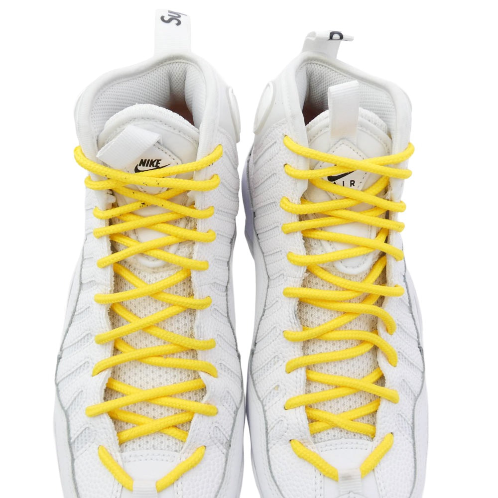 Supreme シュプリーム DX3292-100 × Nike Air Bakin White/Amarillo ナイキ エアベイキン ホワイト アマリロ スニーカー ホワイト系 24.5cm【中古】