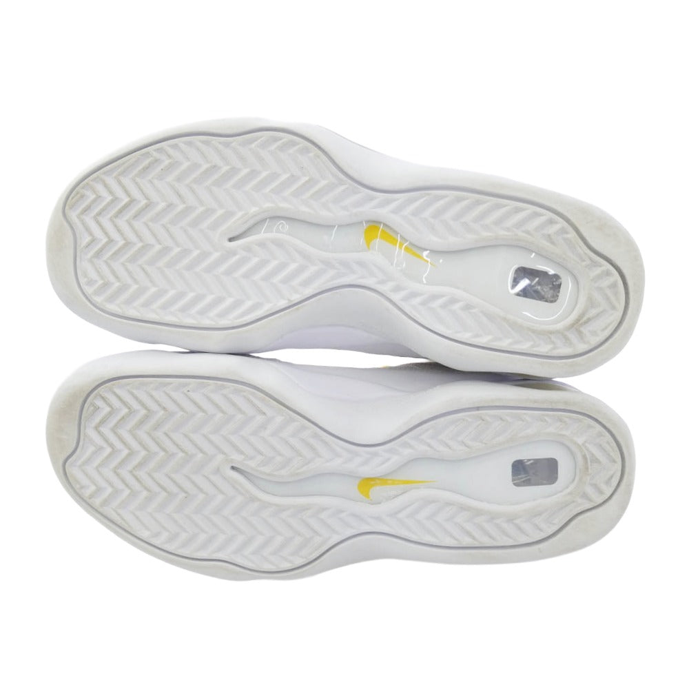 Supreme シュプリーム DX3292-100 × Nike Air Bakin White/Amarillo ナイキ エアベイキン ホワイト アマリロ スニーカー ホワイト系 24.5cm【中古】
