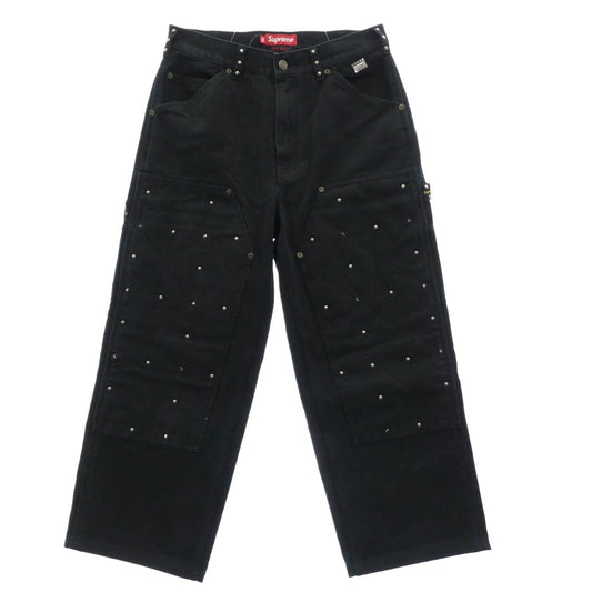 Supreme シュプリーム 25AW x b.b. Simon Quilted Double Knee Painter Pant ビービーサイモン キルティング ダブル ニー ペインター パンツ ブラック系 30【中古】