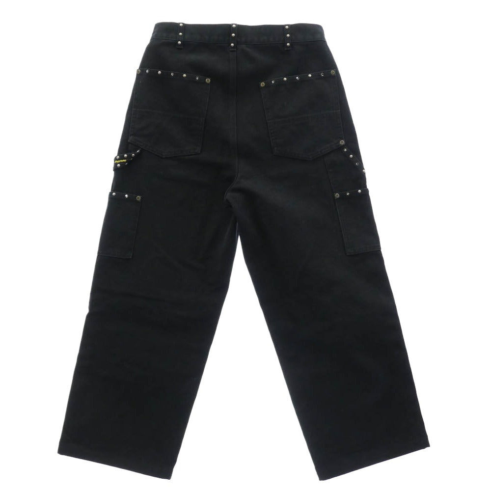 Supreme シュプリーム 25AW x b.b. Simon Quilted Double Knee Painter Pant ビービーサイモン キルティング ダブル ニー ペインター パンツ ブラック系 30【中古】
