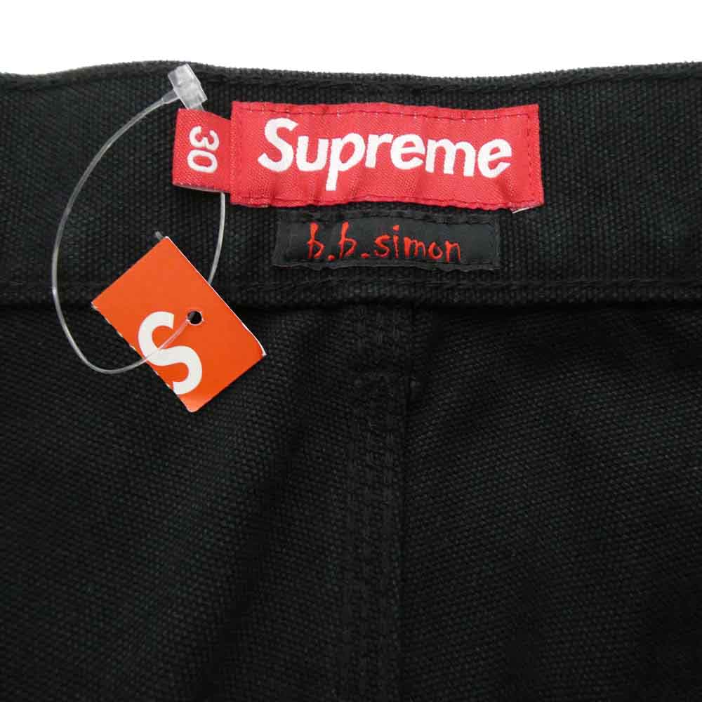Supreme シュプリーム 25AW x b.b. Simon Quilted Double Knee Painter Pant ビービーサイモン キルティング ダブル ニー ペインター パンツ ブラック系 30【中古】