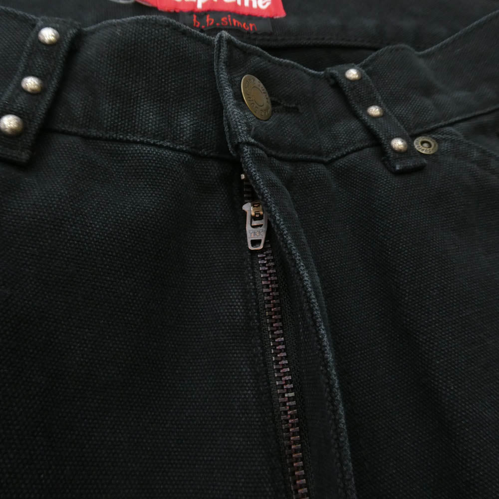 Supreme シュプリーム 25AW x b.b. Simon Quilted Double Knee Painter Pant ビービーサイモン キルティング ダブル ニー ペインター パンツ ブラック系 30【中古】