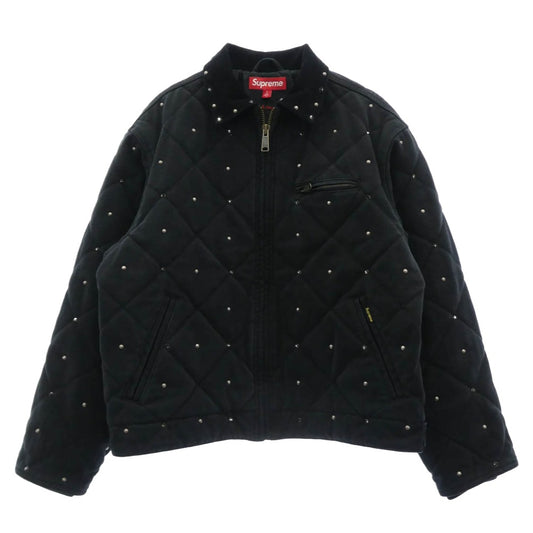 Supreme シュプリーム 25AW x b.b. Simon Quilted Work Jacket ビービーサイモン キルティング ワーク ジャケット ブラック系 S【中古】