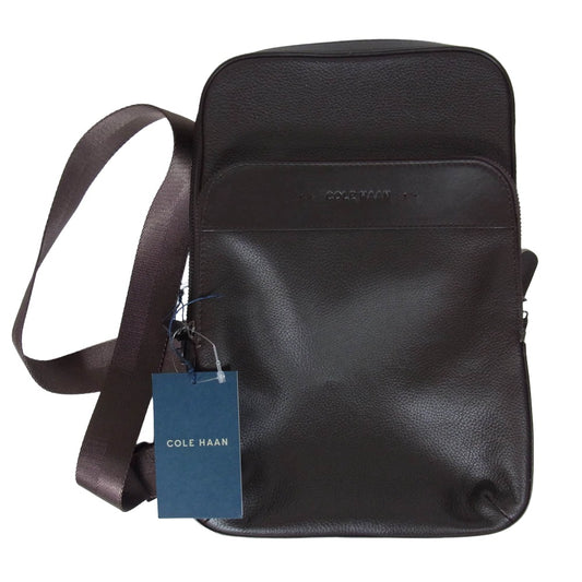 COLE HAAN コールハーン F12371 トライボロ スリング レザー ワンショルダーバッグ ダークブラウン系 UNIT【中古】
