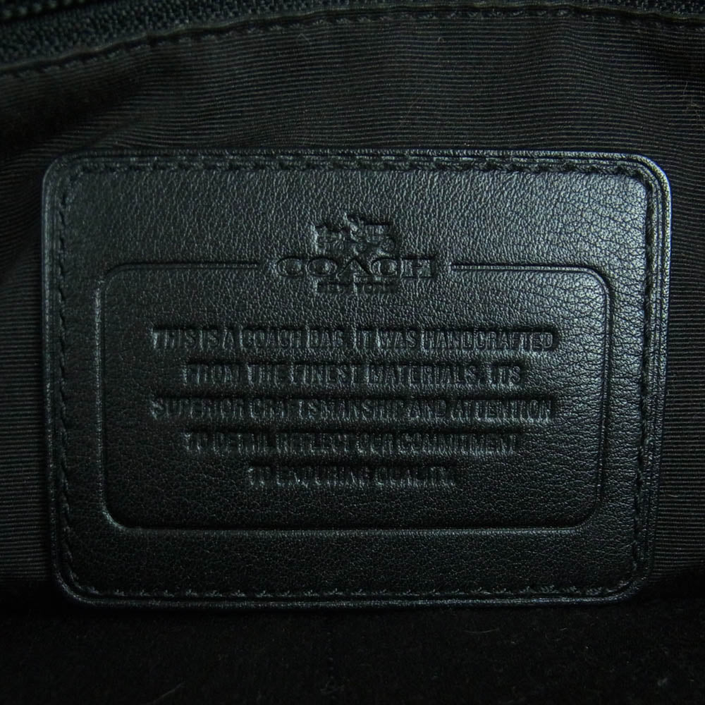 COACH コーチ F71104 ヘリテージ シグネチャー 2WAY トートバッグ ショルダーバッグ グレー系 ブラック系【中古】