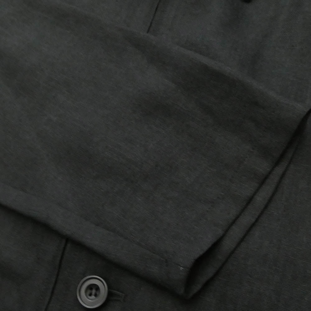 ato アトウ 24SS AM24A-S01 SLUB YARN SHIRTS-BLOUSON スラブ ヤーン シャツ ブルゾン ジャケット ブラック系 48【中古】