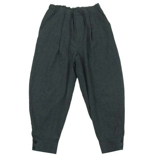 ato アトウ 23AW AMB-P05 CLASSIC WOOL CUFFS PANTS クラシック ウール ダブルカフス パンツ グレー系 44【中古】