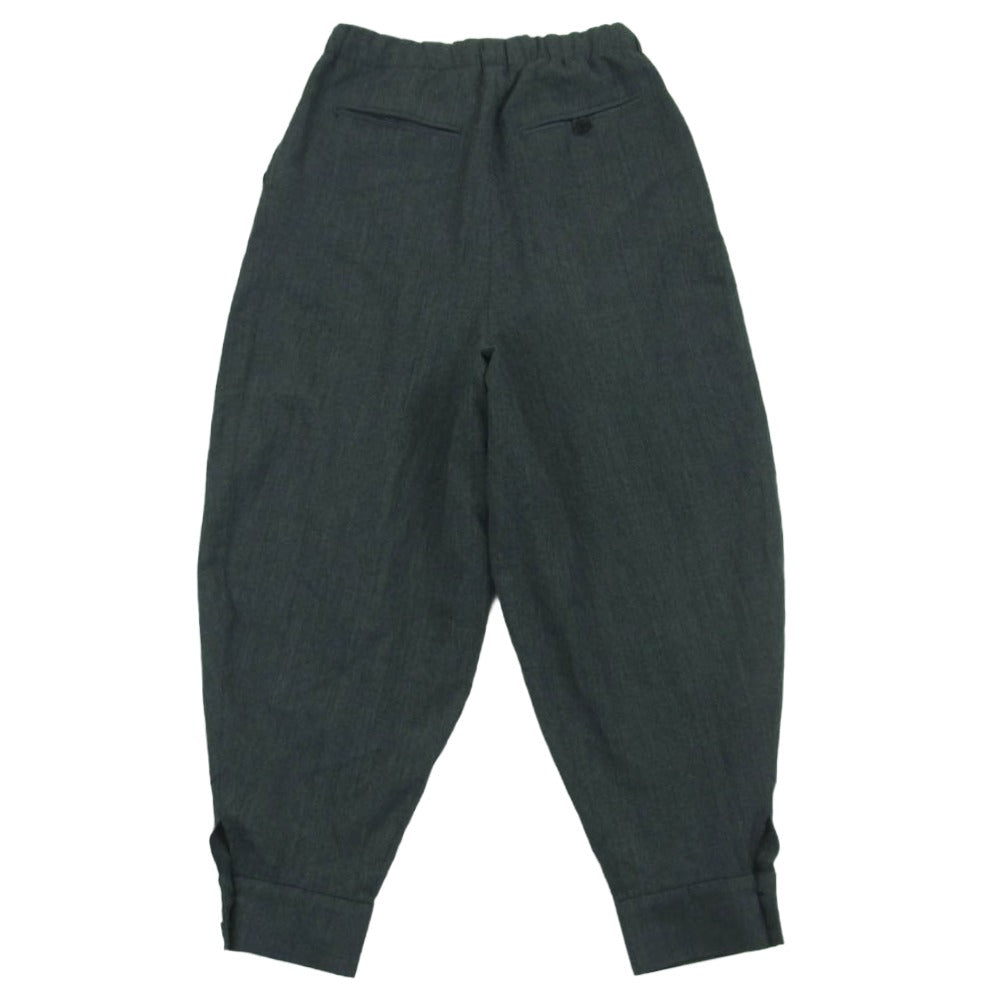 ato アトウ 23AW AMB-P05 CLASSIC WOOL CUFFS PANTS クラシック ウール ダブルカフス パンツ グレー系 44【中古】