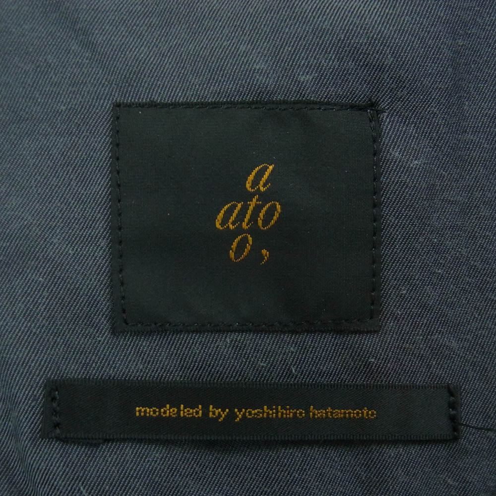 ato アトウ 23AW AMB-P05 CLASSIC WOOL CUFFS PANTS クラシック ウール ダブルカフス パンツ グレー系 44【中古】