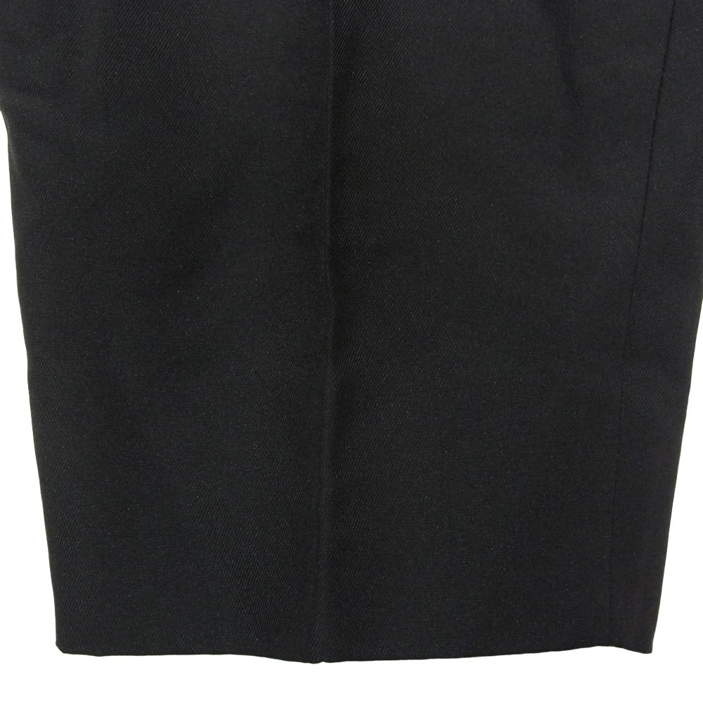 COMME des GARCONS HOMME PLUS コムデギャルソンオムプリュス 23SS PK-P046 ポリ縮絨 タック スラックス パンツ ブラック系 L【中古】