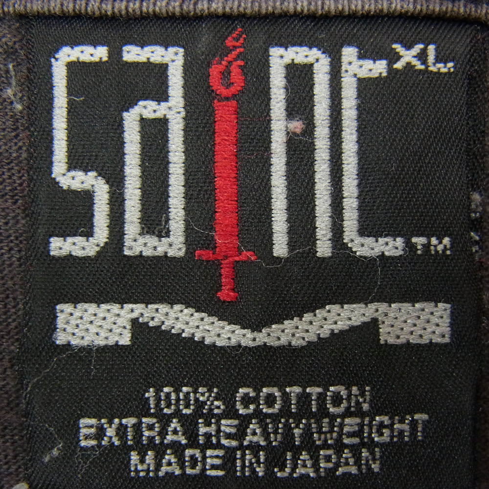 SAINT MICHAEL セントマイケル 22SS SM-S22-0000-029 SAINT Mxxxxxx LS TEE RUNNING グラフィックプリント 長袖カットソー グレー系 XL【中古】