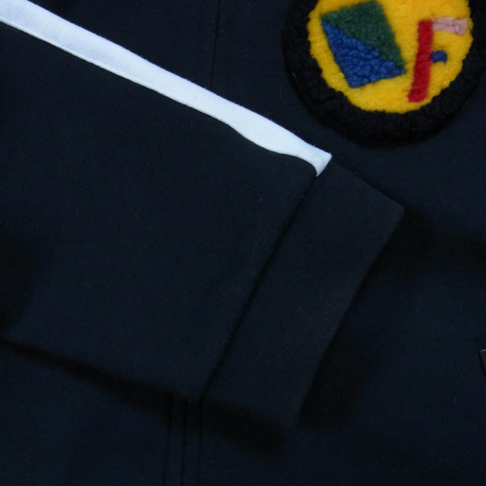 FENDI フェンディ 17AW FY0848 SJQ ワッペンデザイン サイドライン トラックジャケット ブラック系 52【中古】