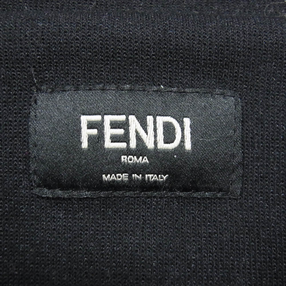 FENDI フェンディ 17AW FY0848 SJQ ワッペンデザイン サイドライン トラックジャケット ブラック系 52【中古】