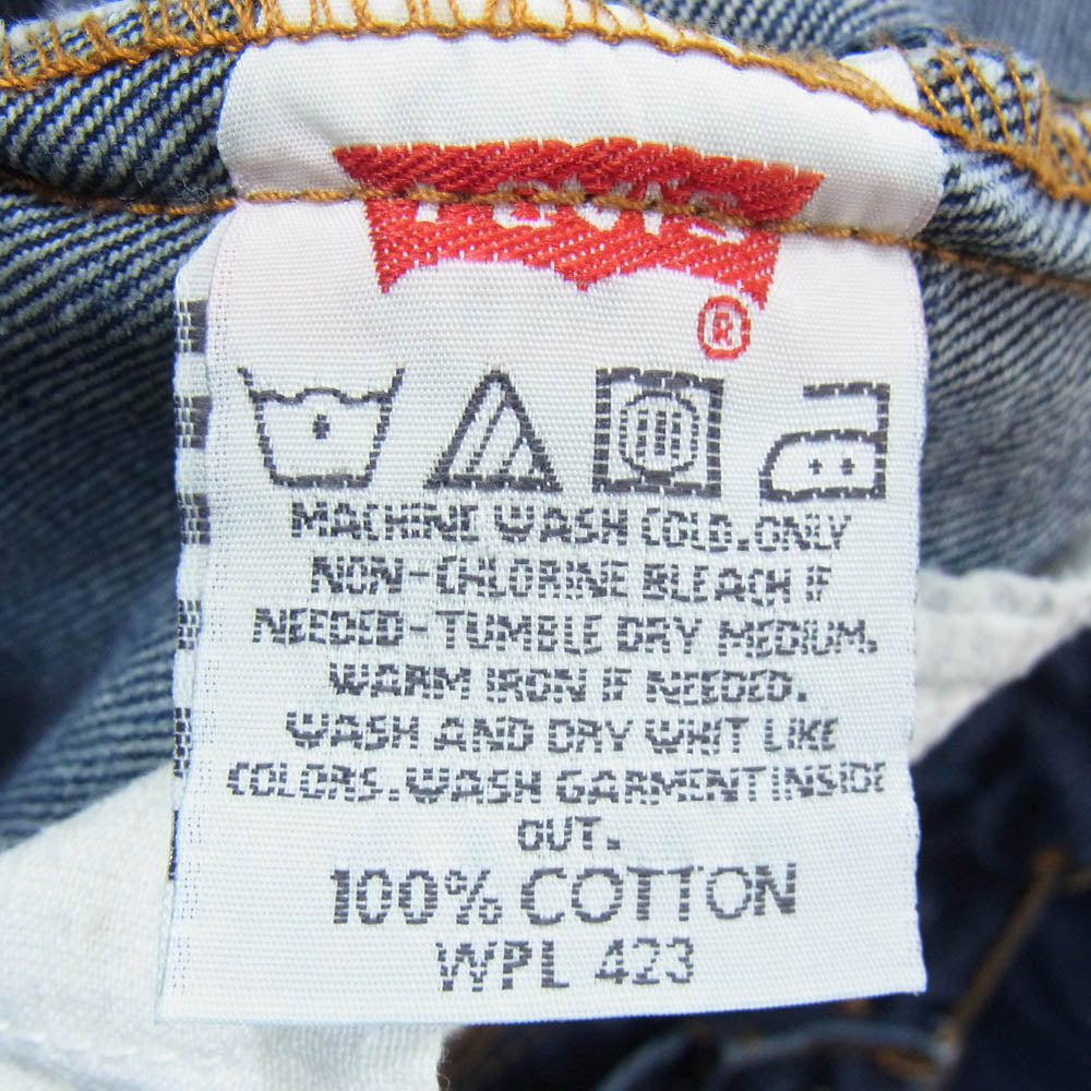 Levi's リーバイス 5010000010194 00s USA製 ボタン裏刻印511 501 ボタンフライ ジーンズ デニム パンツ W38 L30 インディゴブルー系 38【中古】