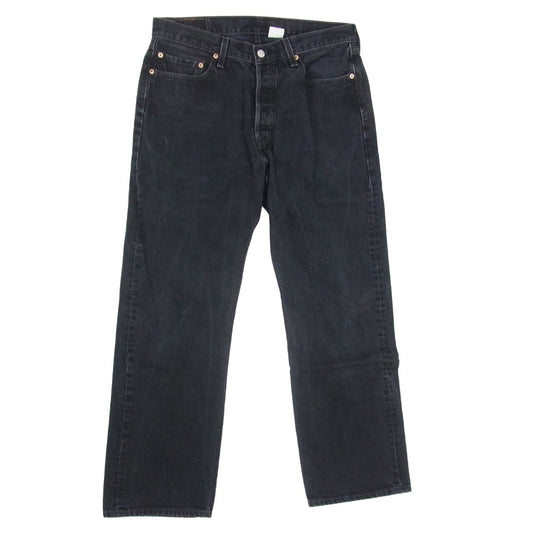 Levi's リーバイス 00501-0660 メキシコ製 501 ブラック ボタンフライ デニム パンツ ジーンズ W34 L32 ブラック系 34【中古】