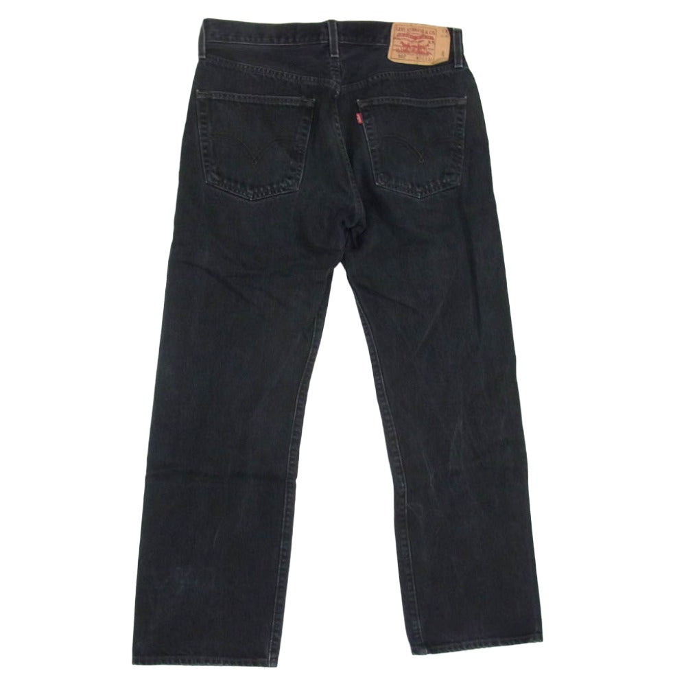 Levi's リーバイス 00501-0660 メキシコ製 501 ブラック ボタンフライ デニム パンツ ジーンズ W34 L32 ブラック系 34【中古】
