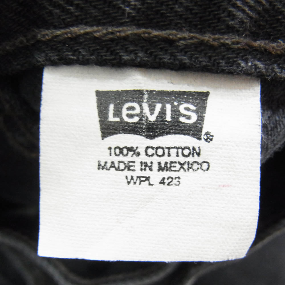 Levi's リーバイス 00501-0660 メキシコ製 501 ブラック ボタンフライ デニム パンツ ジーンズ W34 L32 ブラック系 34【中古】