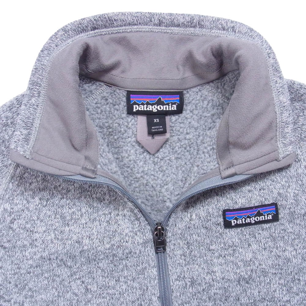 patagonia パタゴニア 19AW STY25618FA19 ベター セーター ハーフジップ フリース スウェット グレー系 XS【中古】