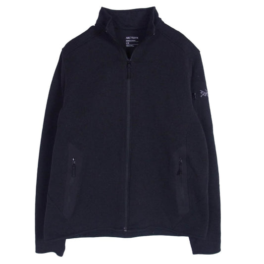 ARC'TERYX アークテリクス X000005715 COVERT CARDIGAN コバート カーディガン ロゴ 刺繍 ニット ジャケット ダークグレー系 L【中古】