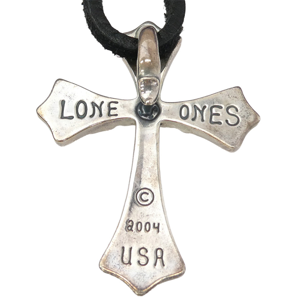 LONE ONES ロンワンズ MFP-0032L Spread Eagle Cross L スプレッドイーグル ラージ ペンダントトップ ブラック系 シルバー系【中古】