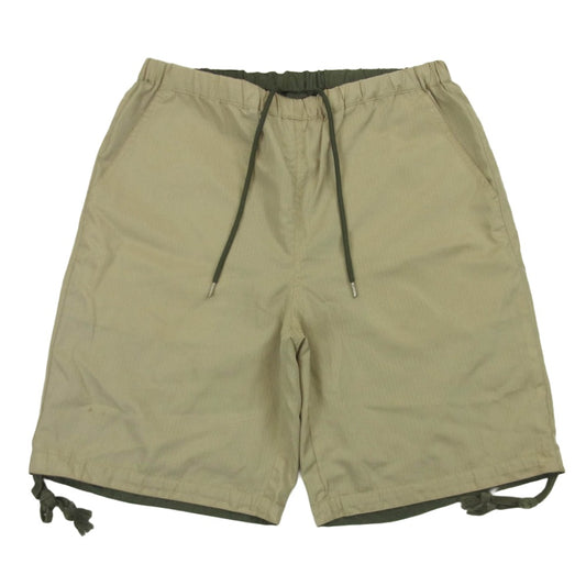 タイオン R031SWNDML-1 MILITARY LINE ノンダウン リバーシブル ショート パンツ ショーツ ベージュ系 グリーン系 M【中古】