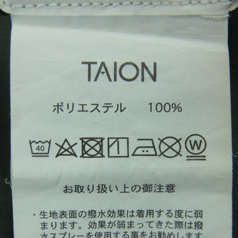 タイオン R031SWNDML-1 MILITARY LINE ノンダウン リバーシブル ショート パンツ ショーツ ベージュ系 グリーン系 M【中古】
