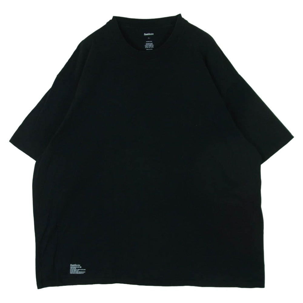 FreshService フレッシュサービス クルーネック コットン 半袖 Tシャツ 中国製 ブラック系 L【中古】