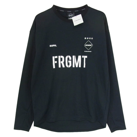 F.C.R.B. エフシーアールビー FCRB-189116 F.C.Real Bristol エフシーレアルブリストル L/S TRAINING TOP ロングスリーブ 長袖 トレーニングトップ カットソー Tシャツ ロンT ブラック系 S【新古品】【未使用】【中古】