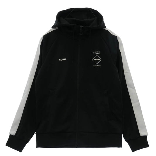 F.C.R.B. エフシーアールビー 21AW FCRB-212066 F.C.Real Bristol エフシーレアルブリストル TRAINING TRACK HOODIE トレーニングトラック フーディー パーカー ブラック系 ホワイト系 M【美品】【中古】