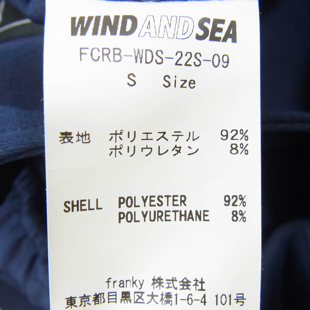 F.C.R.B. エフシーアールビー 22SS FCRB-WDS-22S-09 SEA TECH JERSEY EASY SHORTS テック ジャージー イージー ショーツ ハーフ パンツ ネイビー系 S【極上美品】【中古】