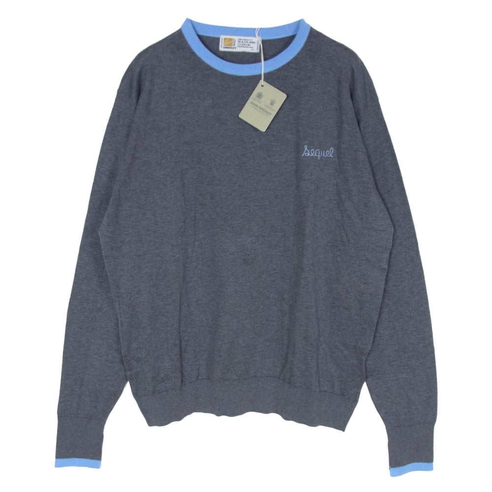 JOHN SMEDLEY ジョンスメドレー 長袖 ニット セーター グレー系 L【新古品】【未使用】【中古】