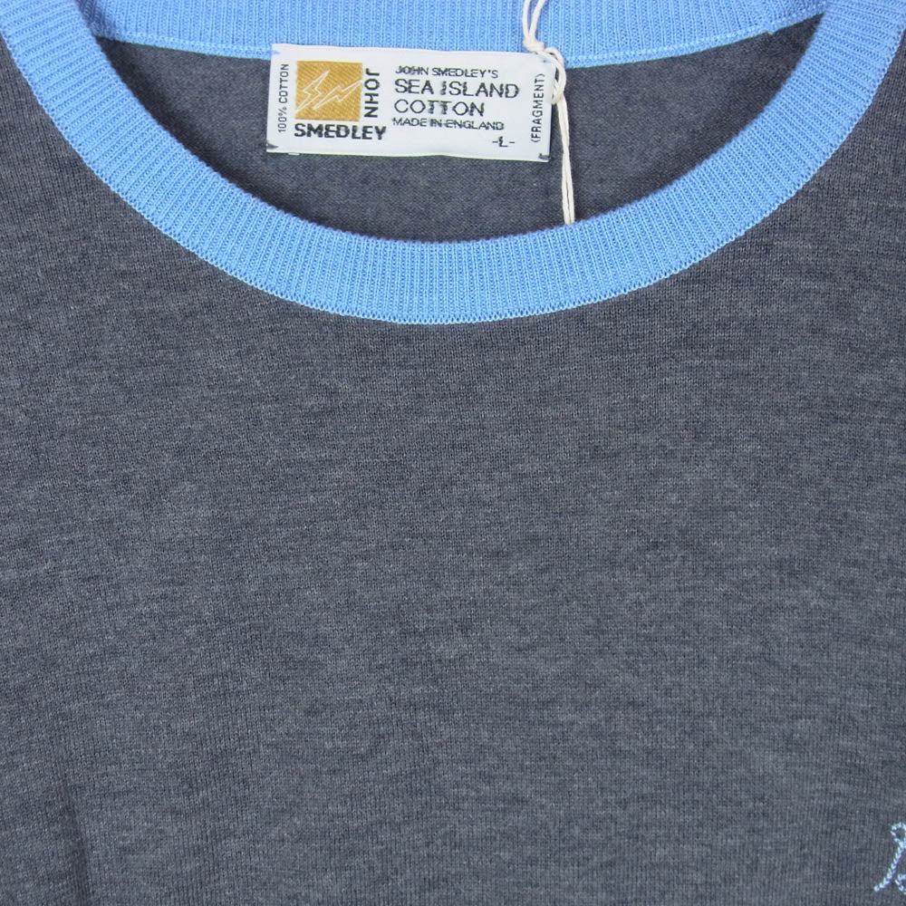 JOHN SMEDLEY ジョンスメドレー 長袖 ニット セーター グレー系 L【新古品】【未使用】【中古】