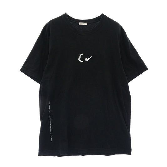 MONCLER モンクレール G209U8C00005 MAGLIA T-SHIRT マグリア バックプリント 半袖 Tシャツ カットソー ブラック系 L【中古】