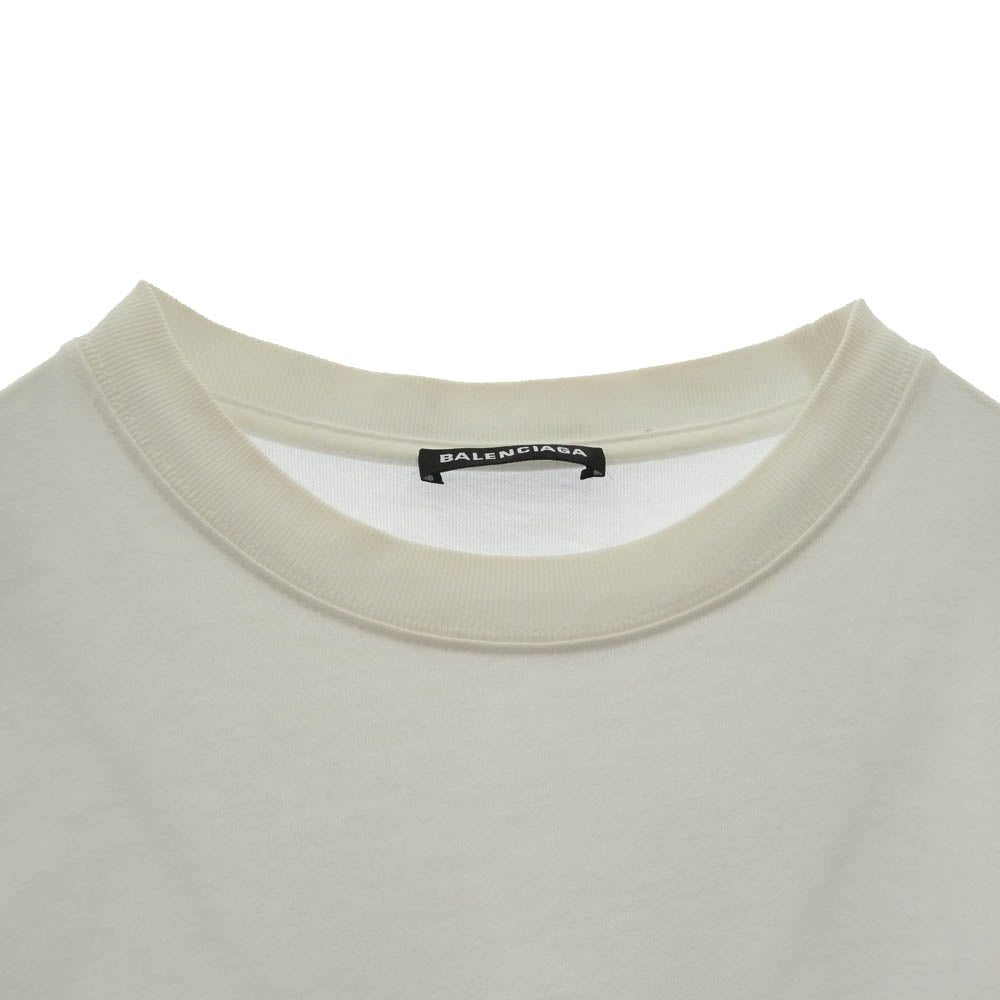 BALENCIAGA バレンシアガ 21SS 612966 TIV54 New Copyright ニューコピーライト プリント クルーネック ロゴプリント 半袖 Tシャツ ホワイト系 M【中古】