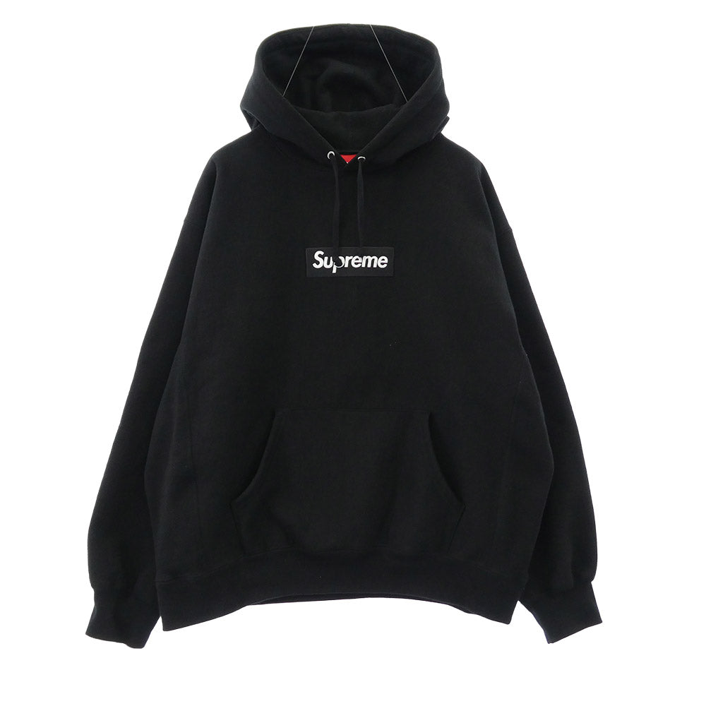 Supreme シュプリーム 23AW Box Logo Hooded Sweatshirt ボックスロゴ プルオーバースウェットパーカー フーディー ブラック系 L【中古】