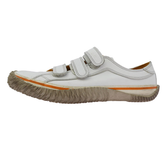 SPINGLE MOVE スピングルムーブ レザー ベルト スニーカー ホワイト系 オレンジ系 L【中古】