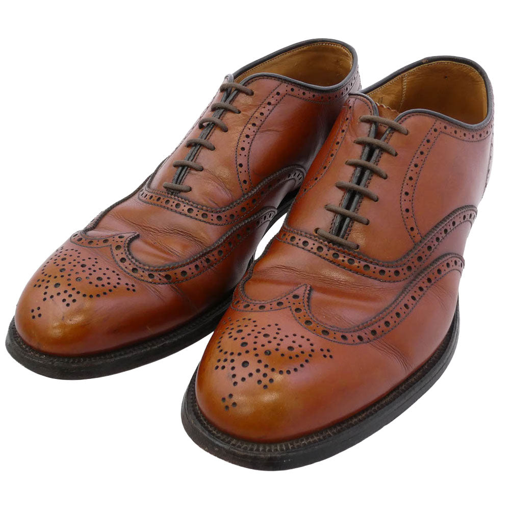 ALDEN オールデン 924 ウイングチップ レースアップ レザー シューズ ブラウン系 ブラック系 8.5【中古】