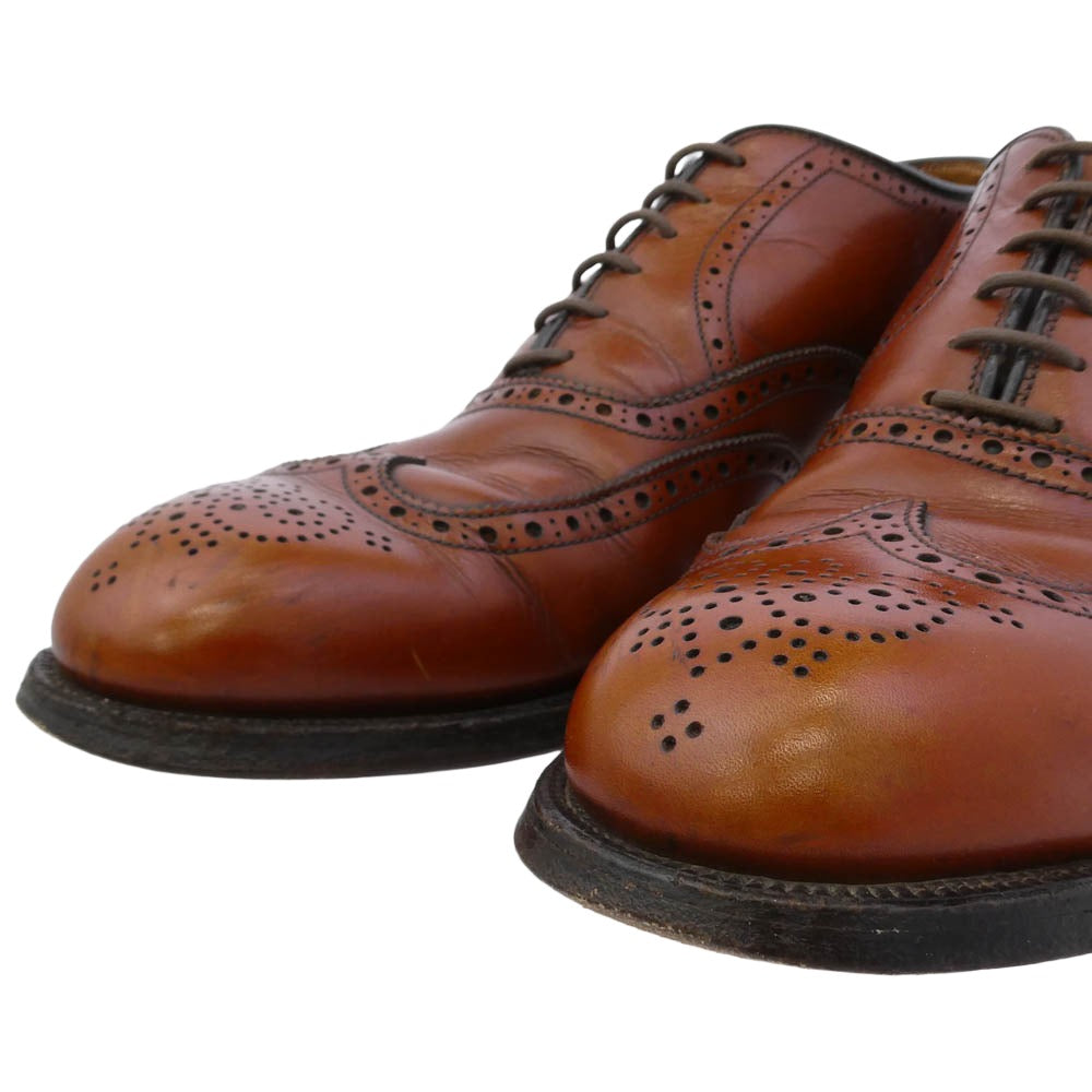 ALDEN オールデン 924 ウイングチップ レースアップ レザー シューズ ブラウン系 ブラック系 8.5【中古】