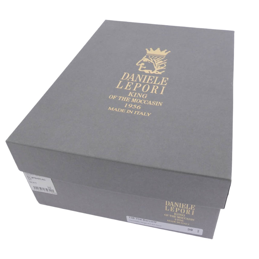 ダニエルレポリ レザー デッキ シューズ ブラック系 39【中古】